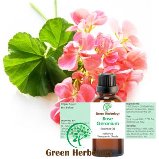Rose Geranium Essential Oil Pure Therapeutic Grade, 30ml
