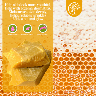 Unrefined beeswax for cosmetic use