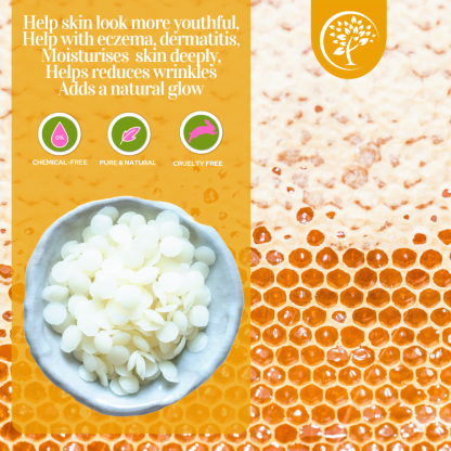 White beeswax for cosmetic use