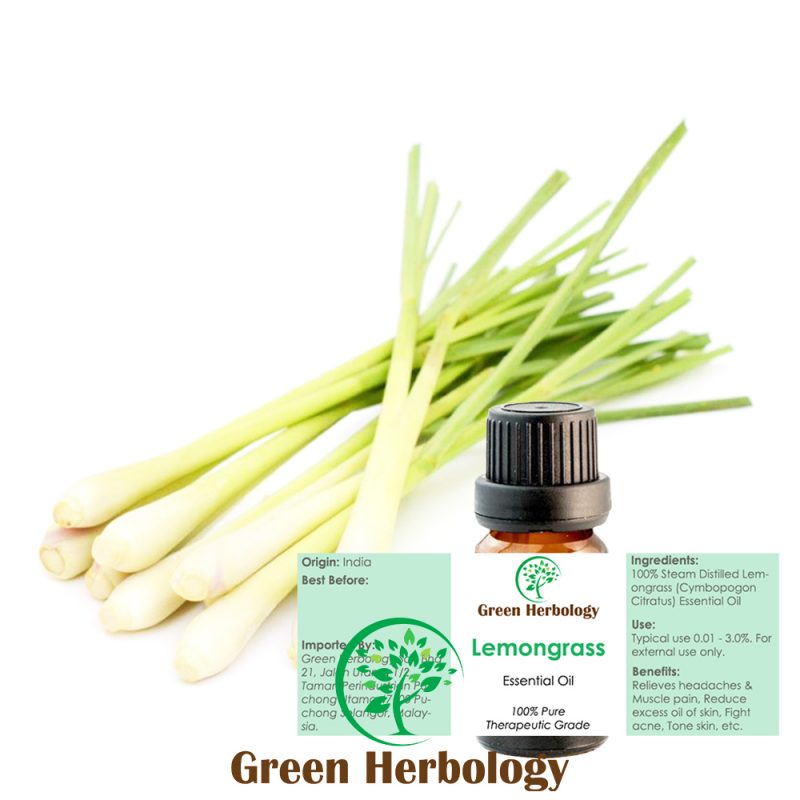 Lemongrass Essential Oil Pure Therapeutic Grade, 10ml