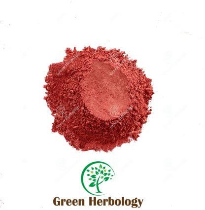 Magic red colour mica powder for cosmetic use
