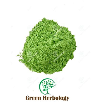 Green colour mica powder for cosmetic use
