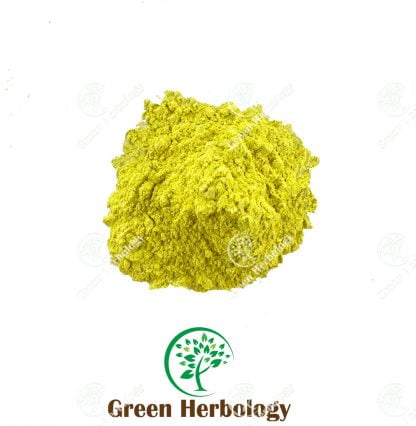 Yellow colour mica powder for cosmetic use