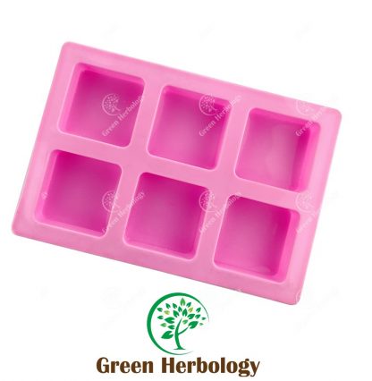 square round edge 6 silicone mold for handmade soap