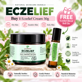 ECZELIEF Herbal Cream I Soothing Moisturizing Skin Relief I Dry, Itchy & Sensitive Skin I Krim Gatal Kulit
