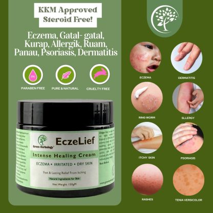 EczeLief - Natural Eczema Intense Healing Cream