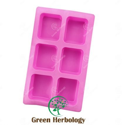Rectangle Round Edge 6 Silicone Mold for Handmade Soap