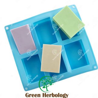 Rectangle Shape 6 Silicone Mold for Handmade Soap