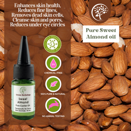 Sweet Almond carrier oil for cosmetic use 10ml