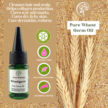 Wheatgerm carrier oil for cosmetic use 10ml