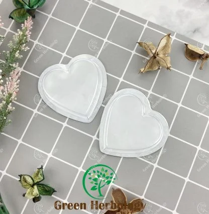 Heart Shape Straight 45g Plastic Soap Casing with PP Sticker