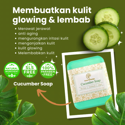 Cucumber extract handmade soap for face & body