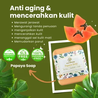 Papaya extract handmade soap for face & body