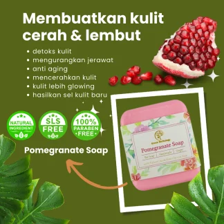 Pomegranate extract handmade soap for face & body