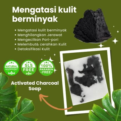Charcoal extract handmade soap for face & body