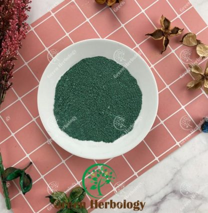Deep green colour mica powder for cosmetic use