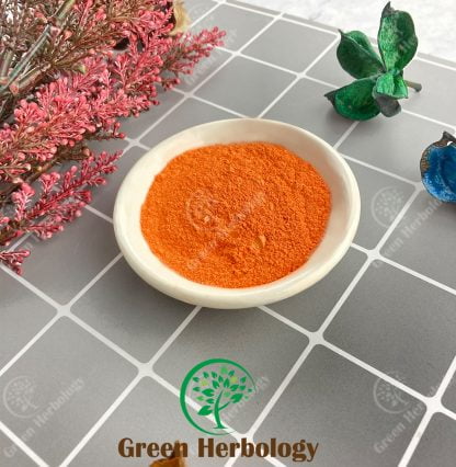Orange mica powder for cosmetic use