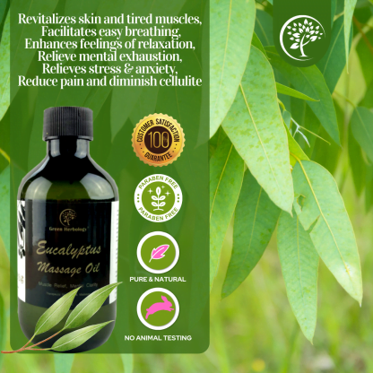 Eucalyptus Joint Pain Relief Aromatherapy Massage Oil / Bath Oil / Body Oil