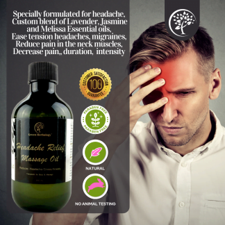 Headache Relief Aromatherapy Massage Oil