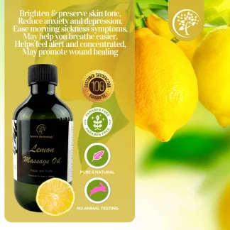 Lemon Refreshing Aromatherapy Massage Oil / Bath Oil / Body Oil
