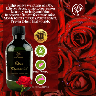 Rose Aromatherapy Massage Oil / Bath Oil / Body Oil