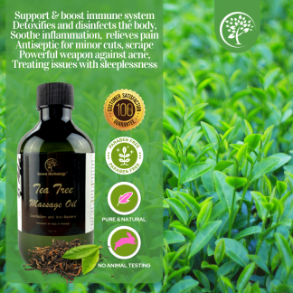 Tea Tree Boost Immunity Aromatherapy Massage Oil / Bath Oil / Body Oil