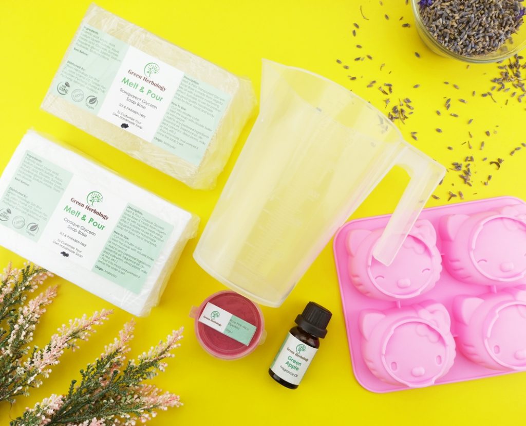 DIY SET Soap Making Soap Starter Kit Green Herbology