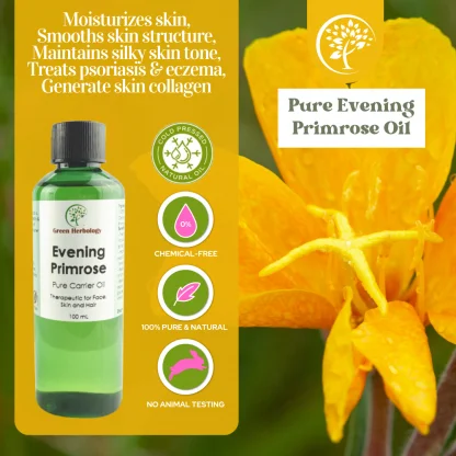 Evening Primrose Carrier Oil for cosmetic use
