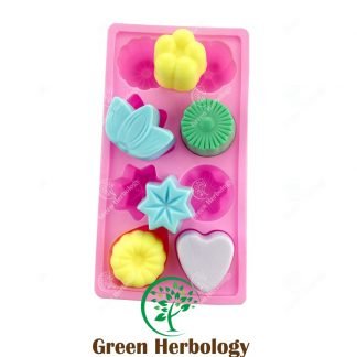 flower leaf 8 silicone mold for handmade soap