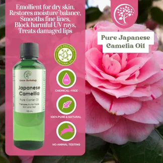 Japanese Camellia carrier oil for cosmetic use