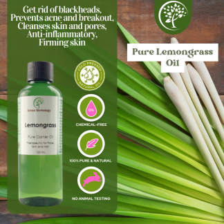 Lemongrass carrier oil for cosmetic use