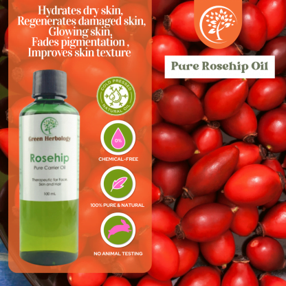 Rosehip carrier oil for cosmetic use
