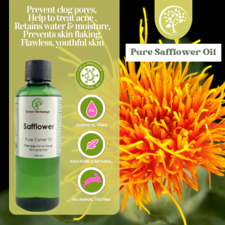 Safflower carrier oil for cosmetic use