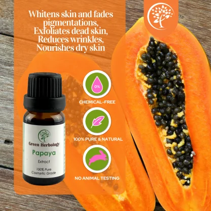 Papaya extract for cosmetic use
