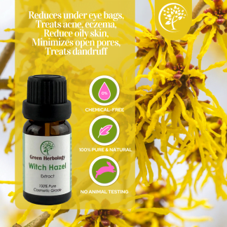Witch hazel extract for cosmetic use