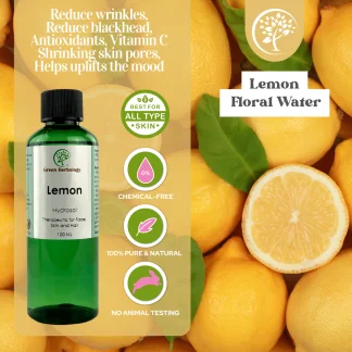 Lemon Hydrosol 100ml for cosmetic use