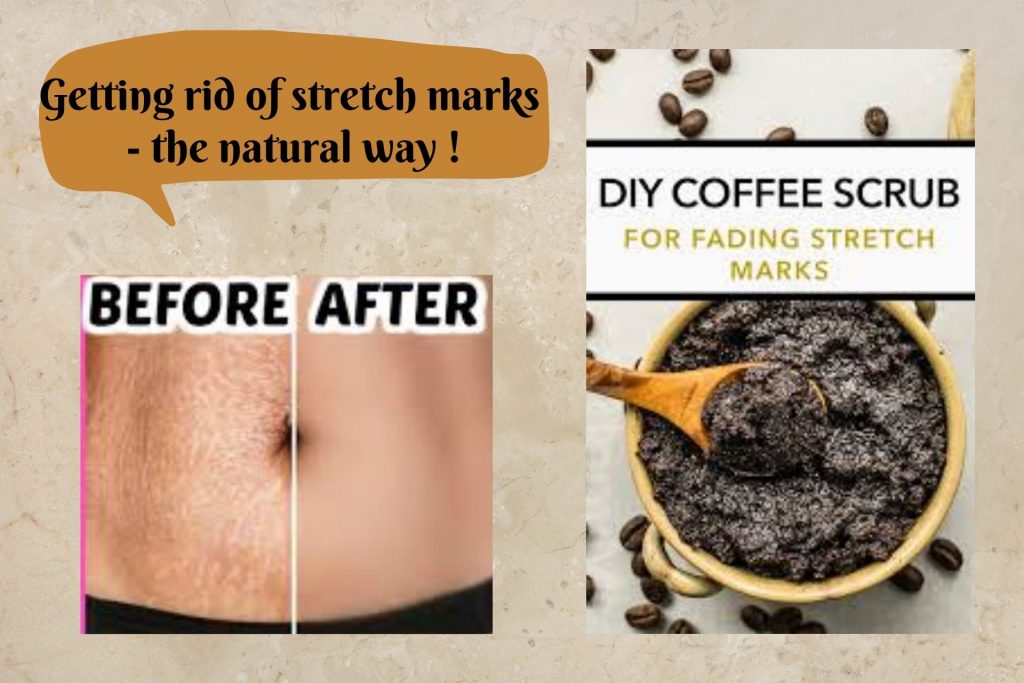 DIY coffee scrub for stretch marks