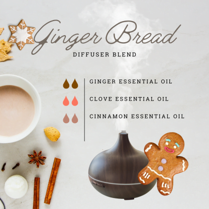 Christmas Gingerbread Scent As Gift Essential Oil Set (with Recipe)
