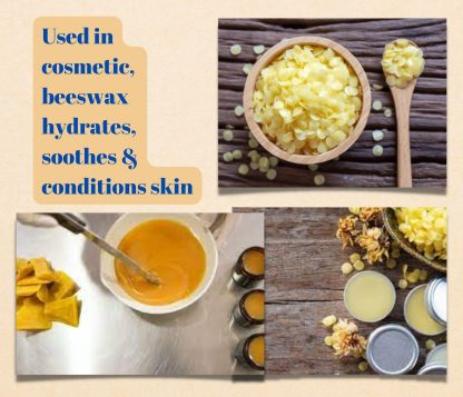 Natural beeswax for cosmetic use