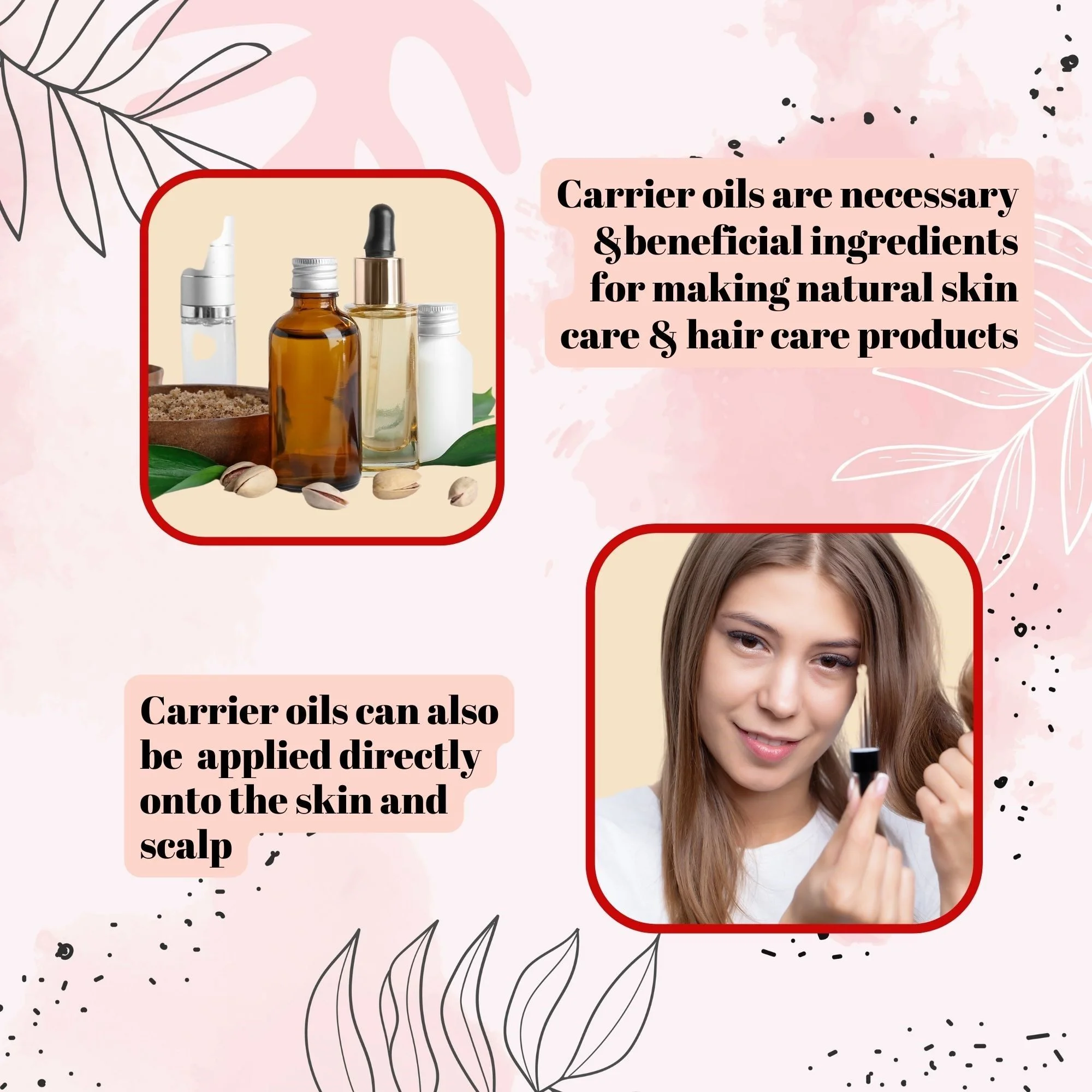 Carrier Oil Uses in Skin & Hair Care