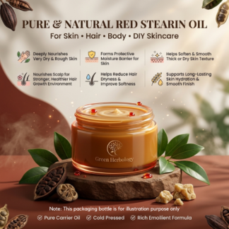 Red Stearin Palm Oil-Carrier Oil (Skincare, Hair Care, Body Massage)