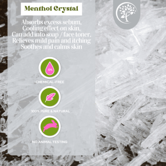 Menthol Crystal - For Cosmetic Use