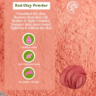 Red Clay Powder - For Cosmetic Use