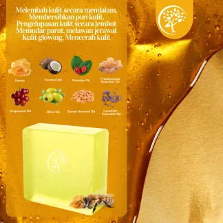 Honey handmade soap for face & body 70G