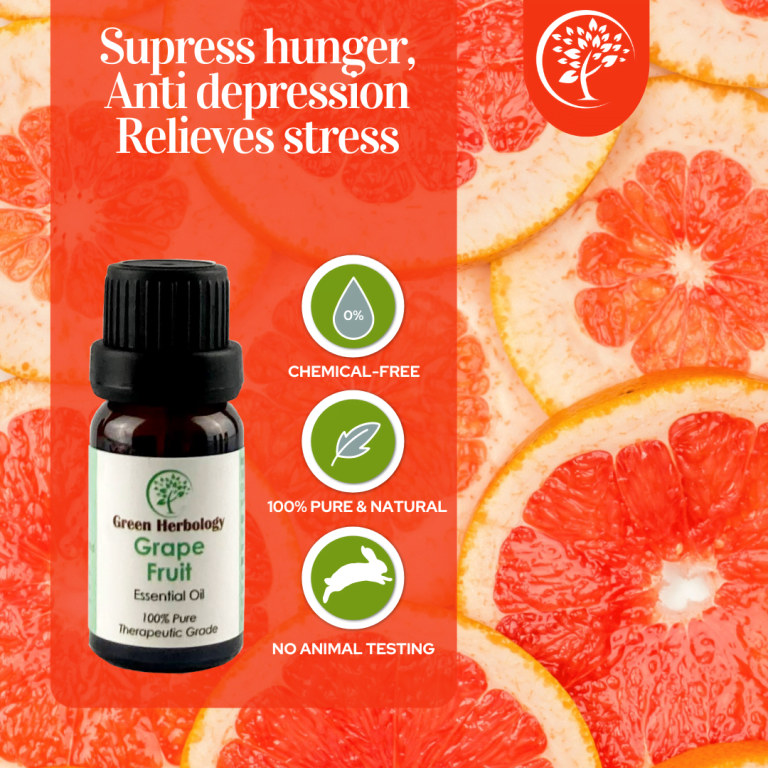 Grapefruit Pink Essential Oil Green Herbology