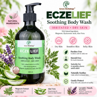 ECZELIEF Herbal Soothing & Moisturizing Body Wash 500ml | Dry & Sensitive Skin