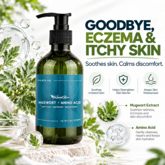De Sweet Skin Mugwort & Amino Acid Shower Gel 500ml | Soothing & Repairing & Brightening