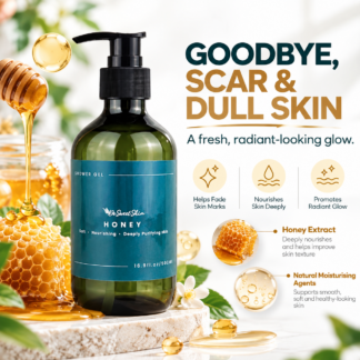 De Sweet Skin Honey Shower Gel 500ml | Soft & Nourishing & Deeply Purifying Skin