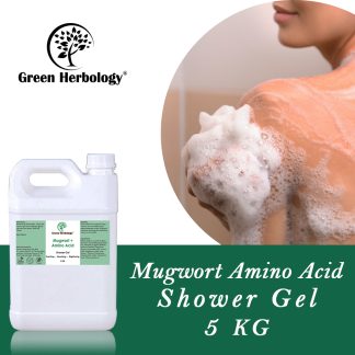 Mugwort Amino Acid Niacinamide Shower Gel 5kg with luscious mugwort scented