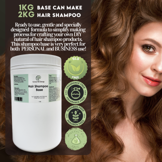hair shampoo base, clear, unscented shampoo base